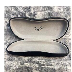 Ray-Ban Clamshell Sunglasses Case Unisex OS Black Hard Shell Protective Eyewear